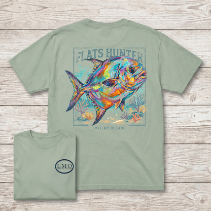 Flats Hunter Permit Tee | Back Print Fishing Shirt