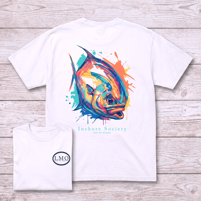 Inshore Society Permit Tee | Back Print Fishing Shirt