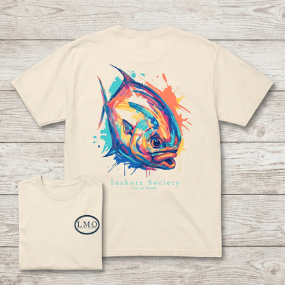 Inshore Society Permit Tee | Back Print Fishing Shirt