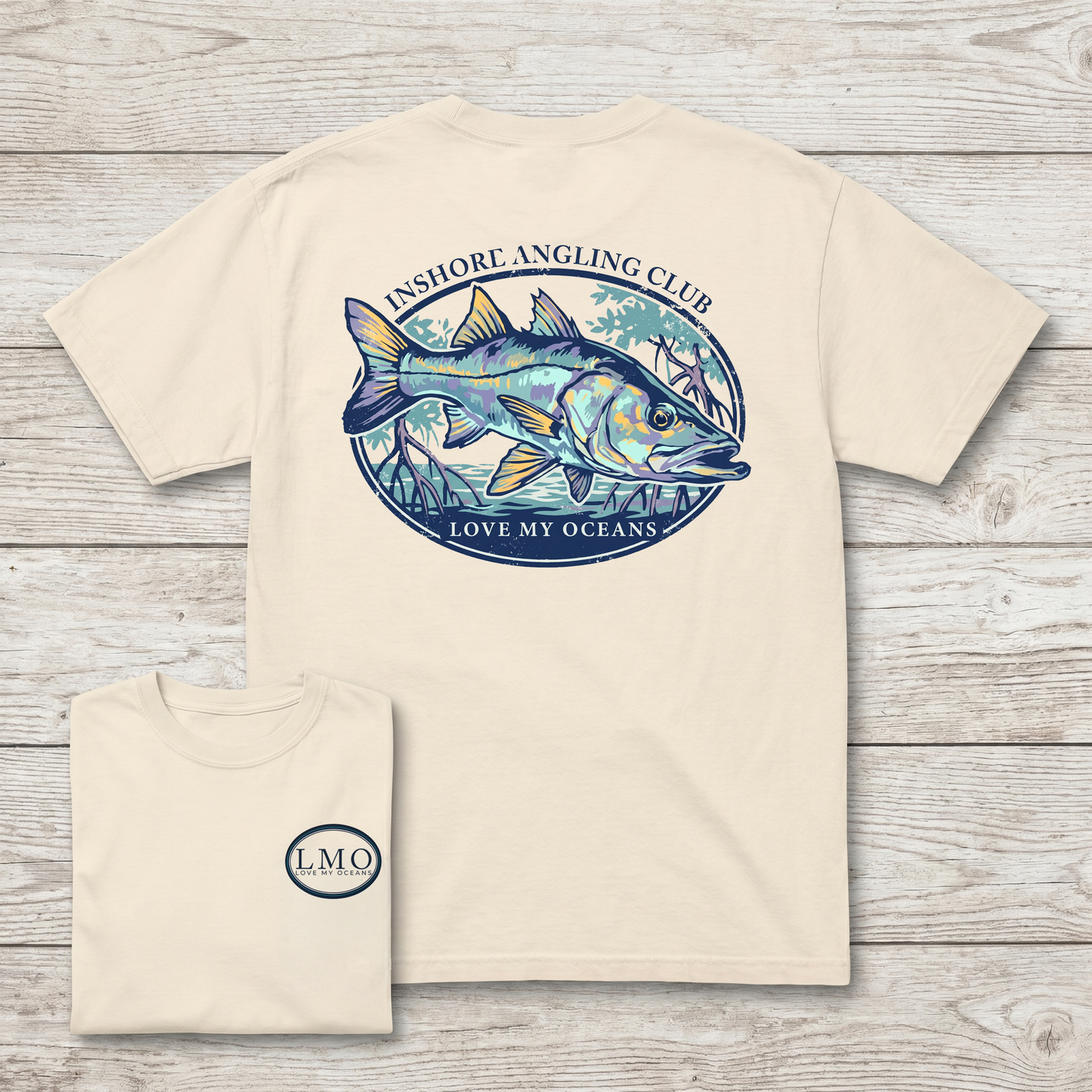 Inshore Angling Club Snook Tee | Back Print Fishing Shirt