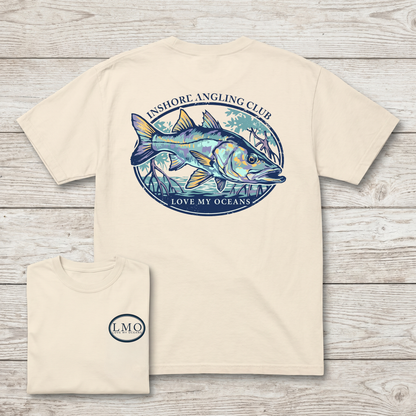 Inshore Angling Club Snook Tee | Back Print Fishing Shirt