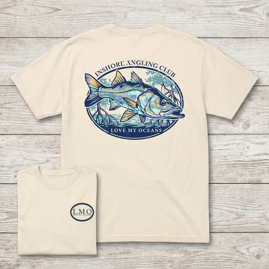 Inshore Angling Club Snook Tee | Back Print Fishing Shirt