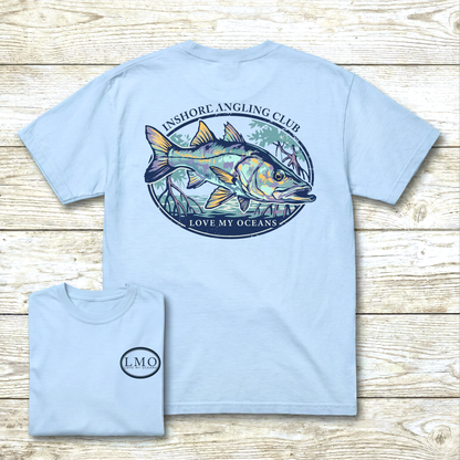 Inshore Angling Club Snook Tee | Back Print Fishing Shirt