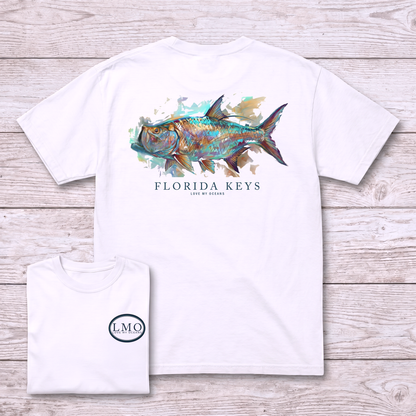 Florida Keys Tarpon Tee | Back Print Fishing Shirt