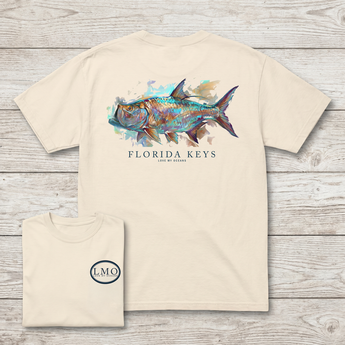 Florida Keys Tarpon Tee | Back Print Fishing Shirt