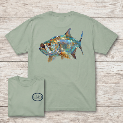Back Bay Tarpon Art Tee | Inshore Tarpon Fishing Shirt