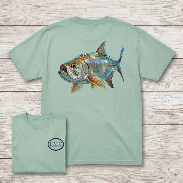 Back Bay Tarpon Art Tee | Inshore Tarpon Fishing Shirt