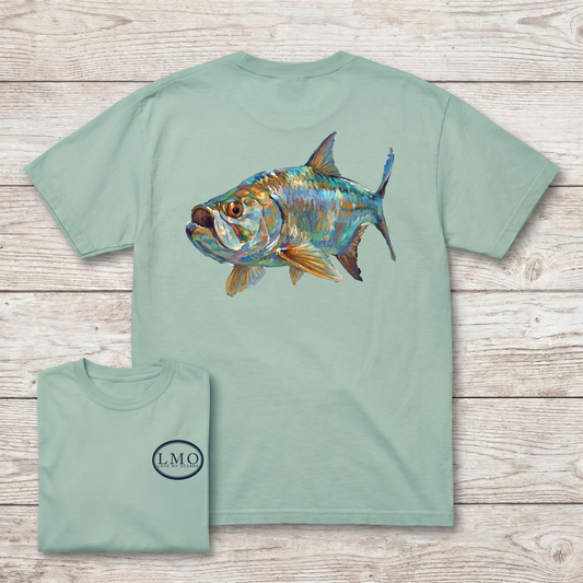 Back Bay Tarpon Art Tee | Inshore Tarpon Fishing Shirt