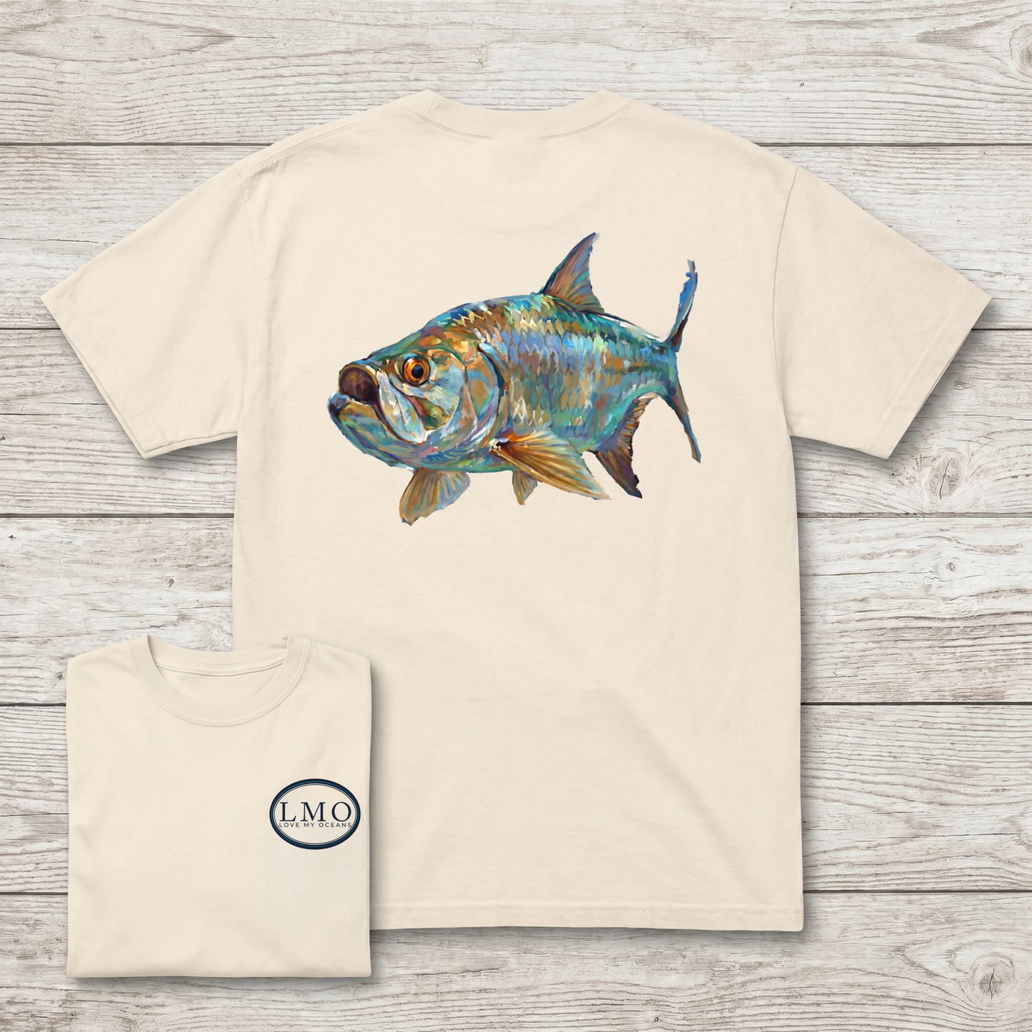 Back Bay Tarpon Art Tee | Inshore Tarpon Fishing Shirt