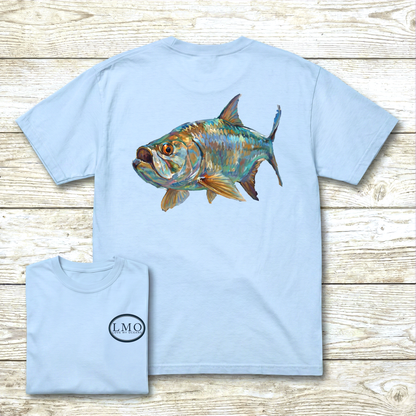 Back Bay Tarpon Art Tee | Inshore Tarpon Fishing Shirt