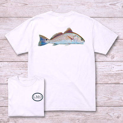 Copper & Chrome Redfish Tee | Inshore Fishing Shirt | Love My Oceans