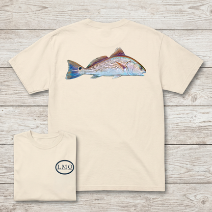 Copper & Chrome Redfish Tee | Inshore Fishing Shirt | Love My Oceans