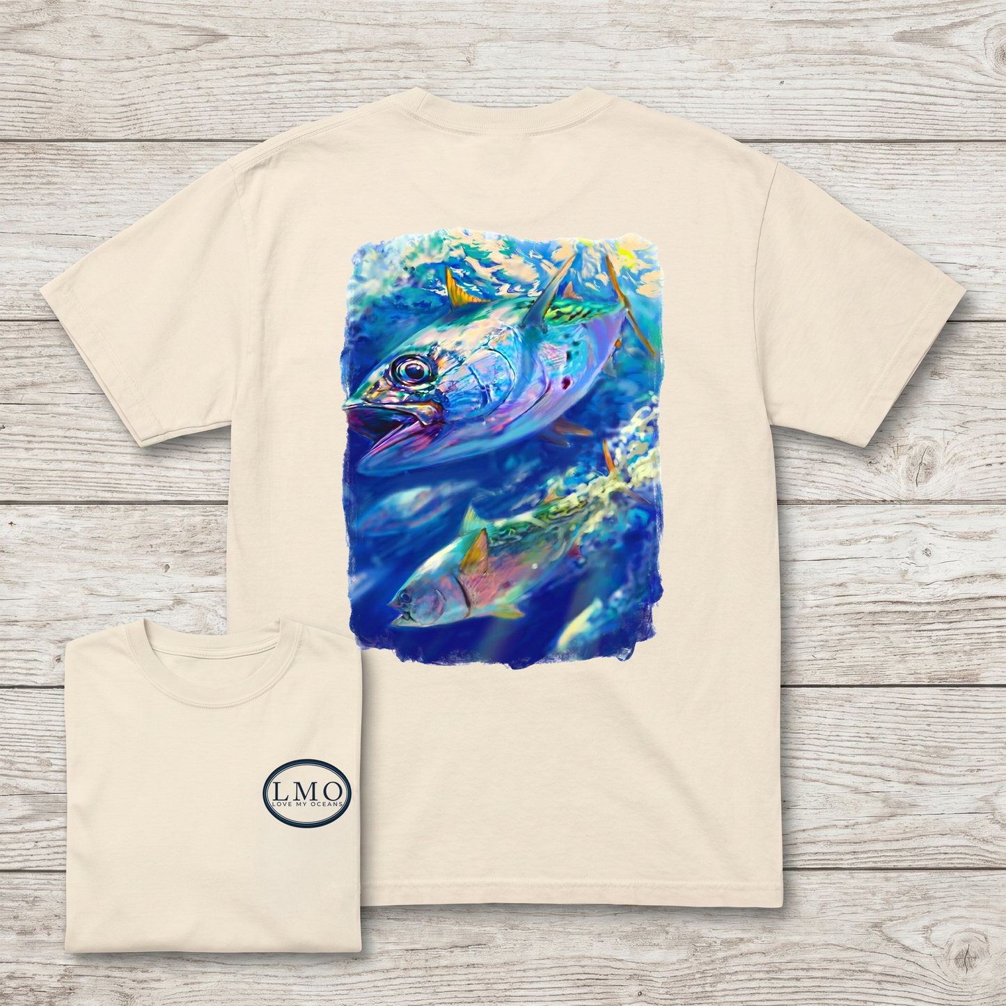 Albie Season | False Albacore Art Tee | Northeast Fishing Shirt | Love My Oceans