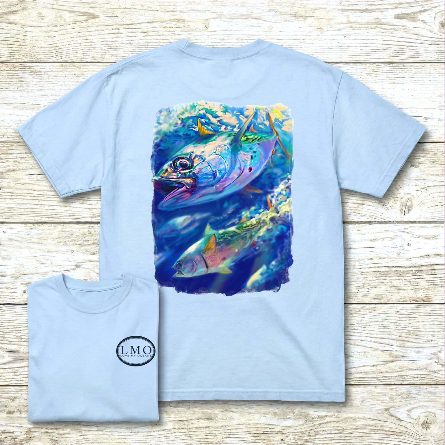 Albie Season | False Albacore Art Tee | Northeast Fishing Shirt | Love My Oceans