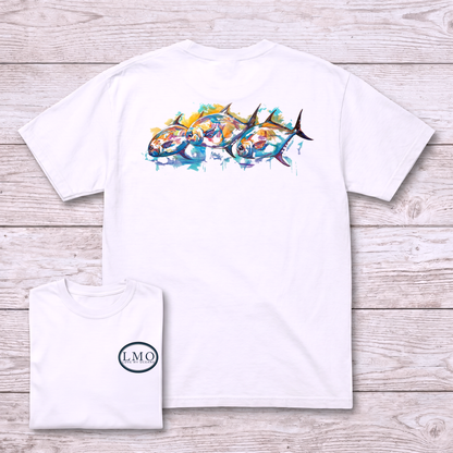 The Congregation | Permit Art Tee | Flats Fishing Shirt | Love My Oceans
