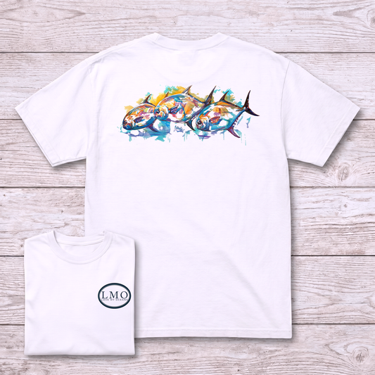 The Congregation | Permit Art Tee | Flats Fishing Shirt | Love My Oceans