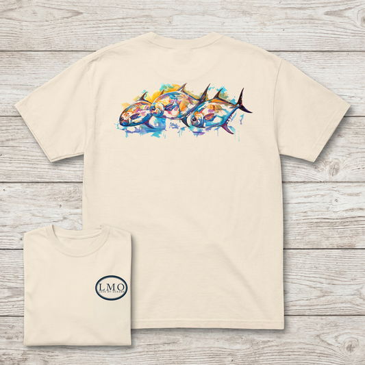 The Congregation | Permit Art Tee | Flats Fishing Shirt | Love My Oceans