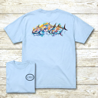The Congregation | Permit Art Tee | Flats Fishing Shirt | Love My Oceans