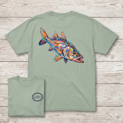 Shadow Line | Snook Art Tee | Inshore Fishing Shirt | Love My Oceans