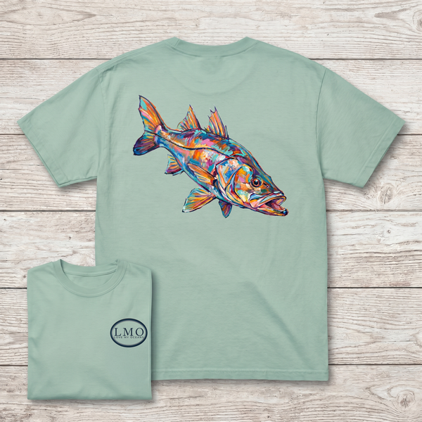 Shadow Line | Snook Art Tee | Inshore Fishing Shirt | Love My Oceans