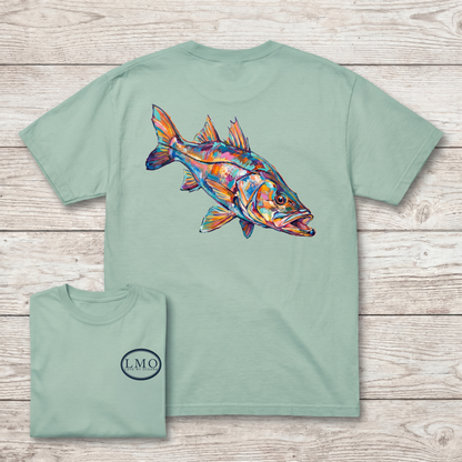Shadow Line | Snook Art Tee | Inshore Fishing Shirt | Love My Oceans
