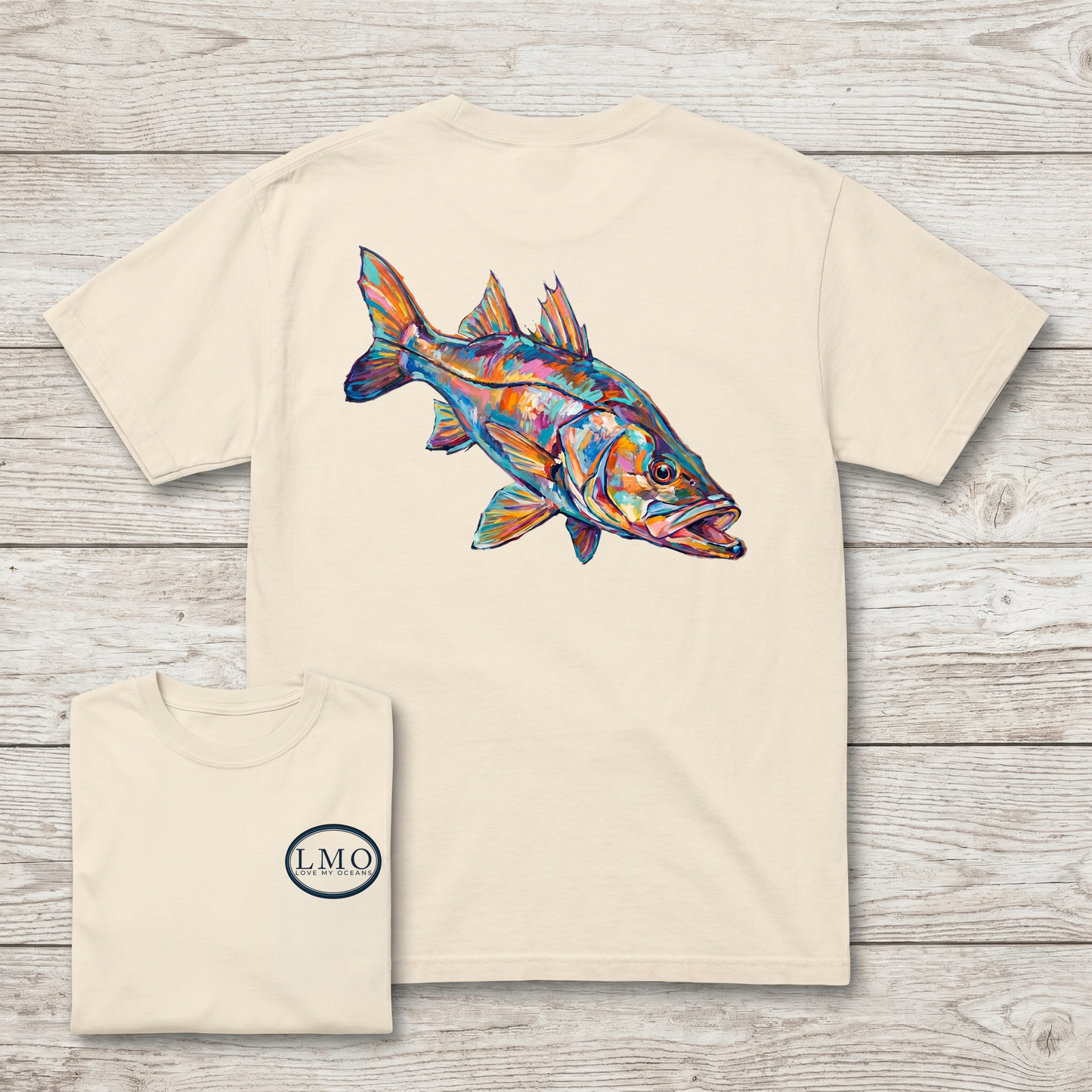 Shadow Line | Snook Art Tee | Inshore Fishing Shirt | Love My Oceans