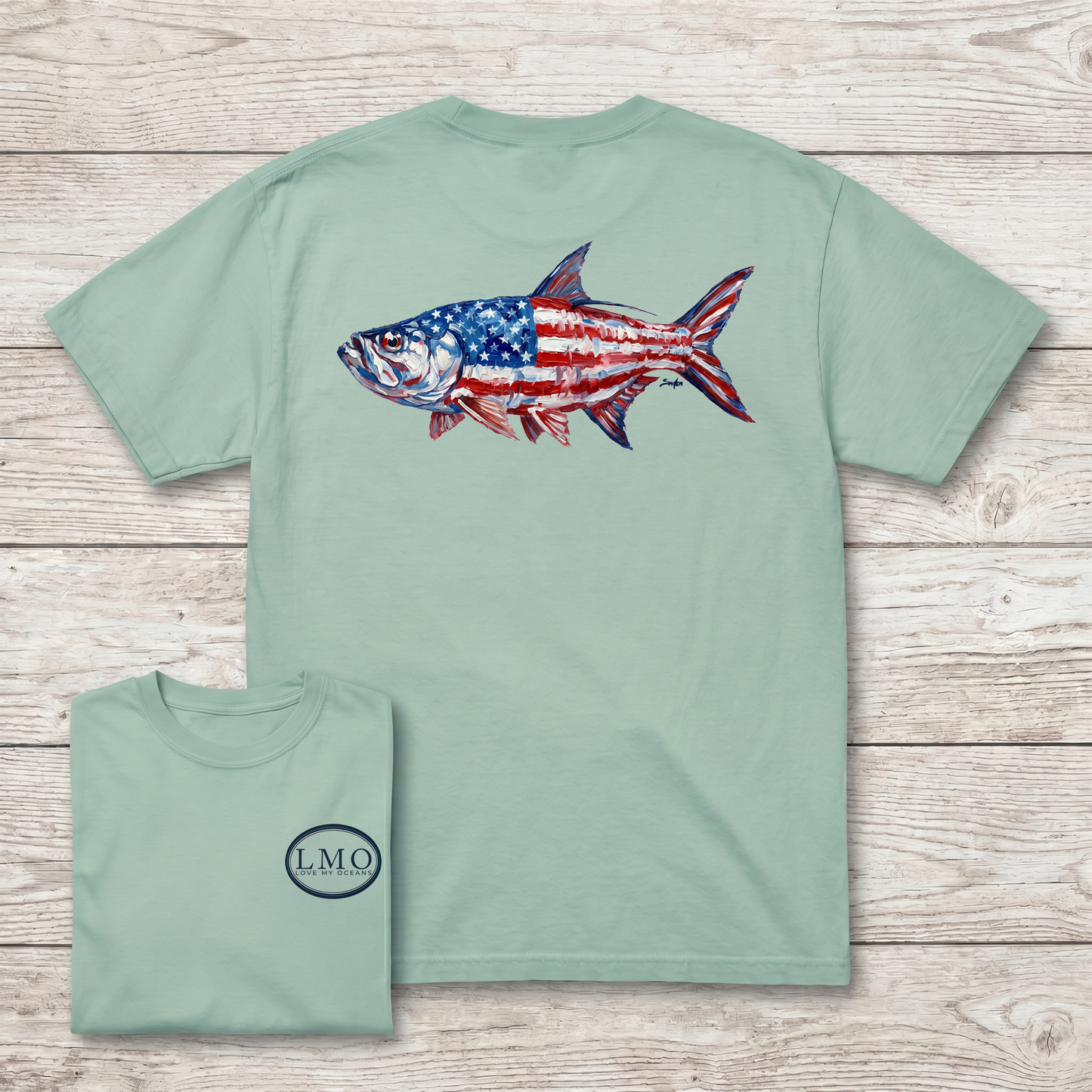 Old Glory Tarpon Heritage Tee