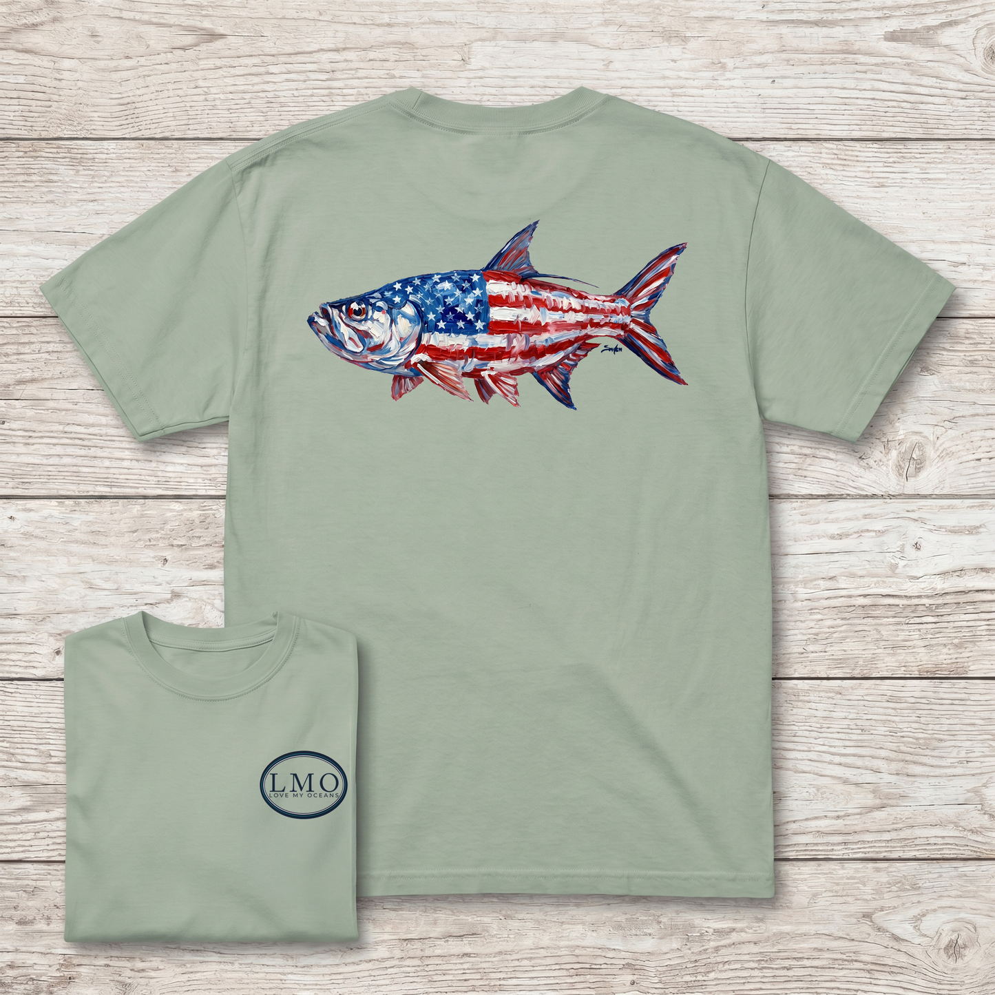 Old Glory Tarpon Heritage Tee