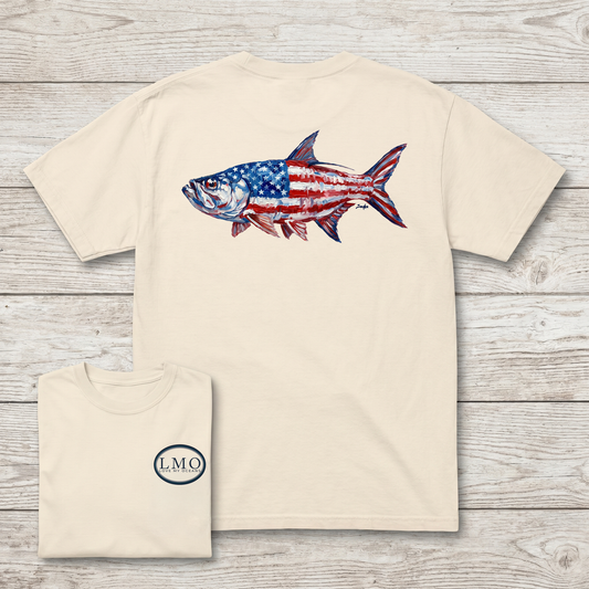 Old Glory Tarpon Heritage Tee