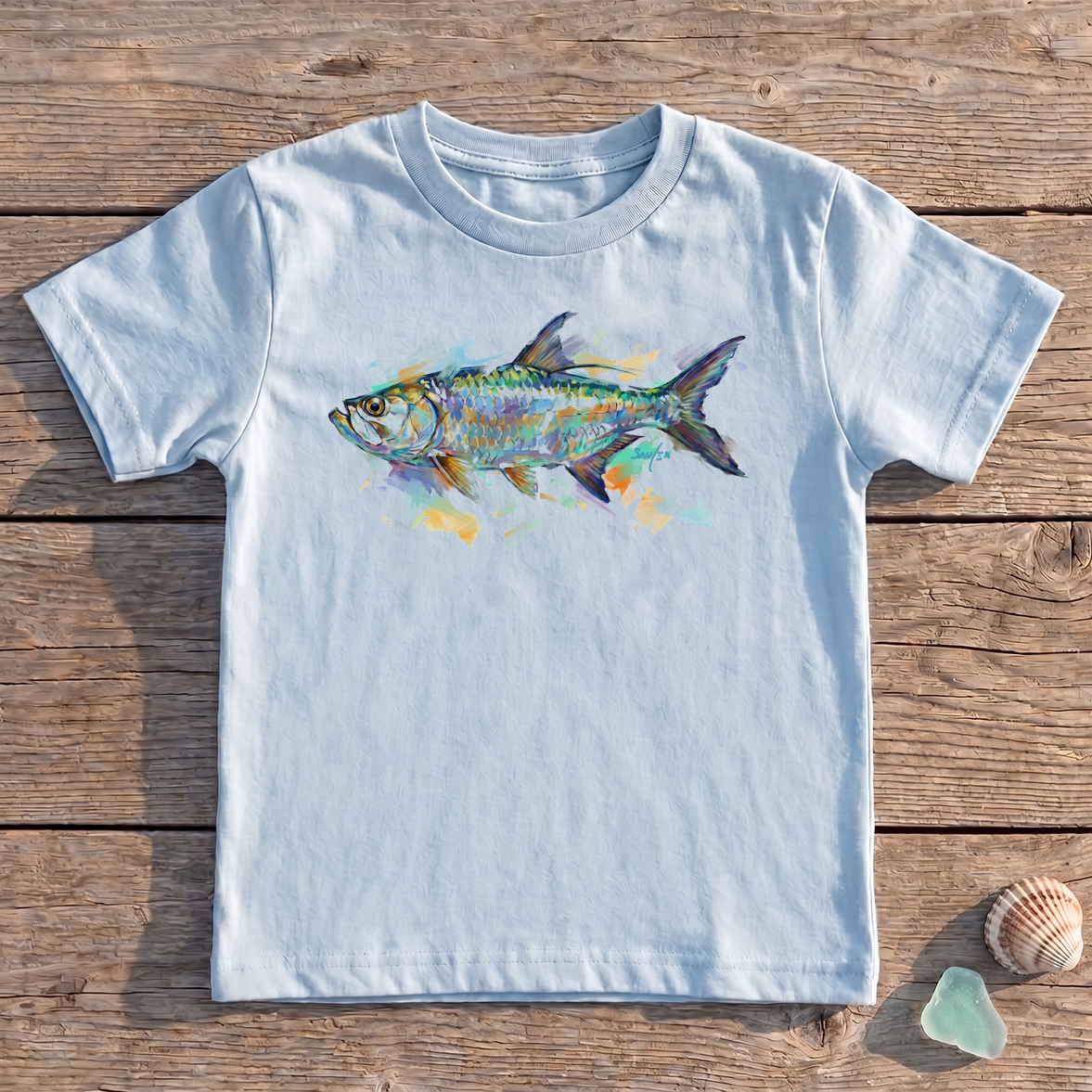 Kids Tarpon T-Shirt | Original Painted Art