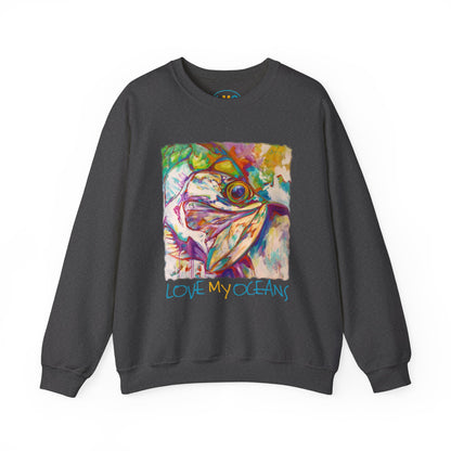 Abstract Tarpon - Flats Fishing Sweatshirt - Love My Oceans - Love My Oceans Sweatshirt