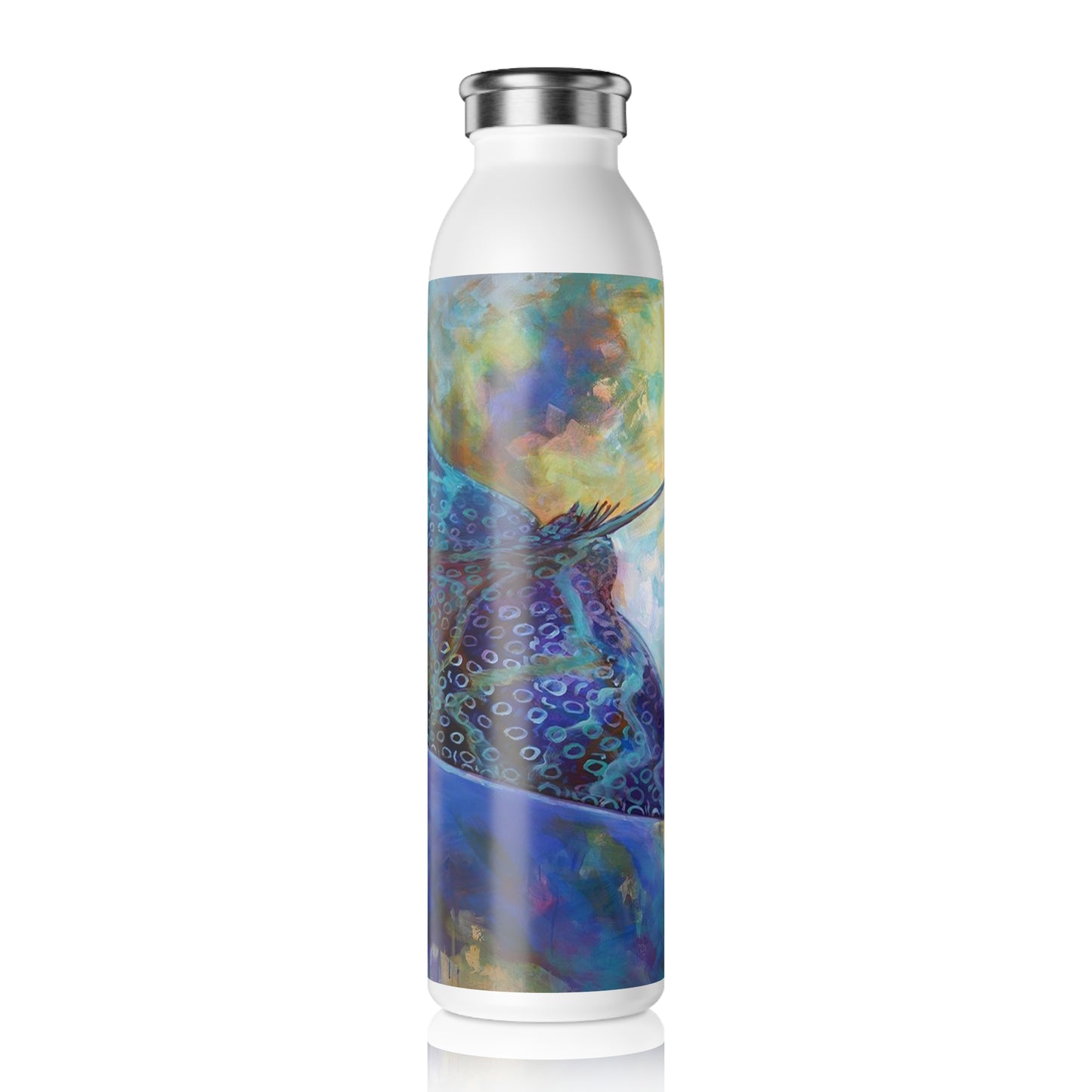 Spotted Eagle Ray - Vibrant Ocean-Themed Slim Water Bottle - Love My Oceans Mug