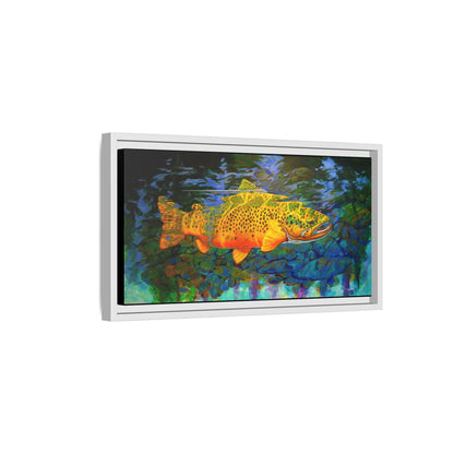 Looking Glass - Brown Trout - Flyfishing art - Love My Oceans Canvas