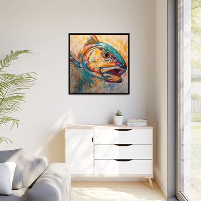 Expressionist Redfish — Contemporary Red Drum Wall Art by Mike Savlen