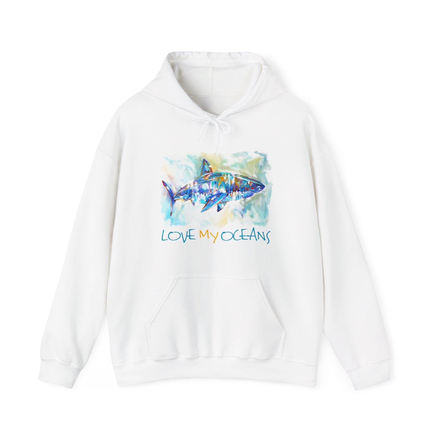 Great White Shark | Love My Oceans | Hooded Sweatshirt | Ocean Life | Hoodie - Love My Oceans Hoodie