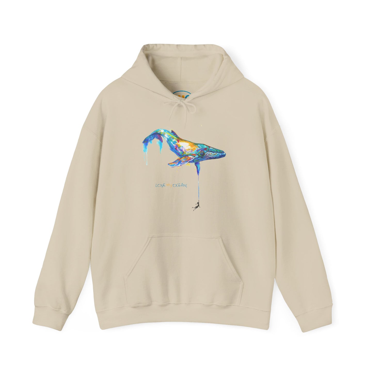 Love My Oceans™ "By a Thread" Humpback Whale Hooded Sweatshirt - Love My Oceans Hoodie