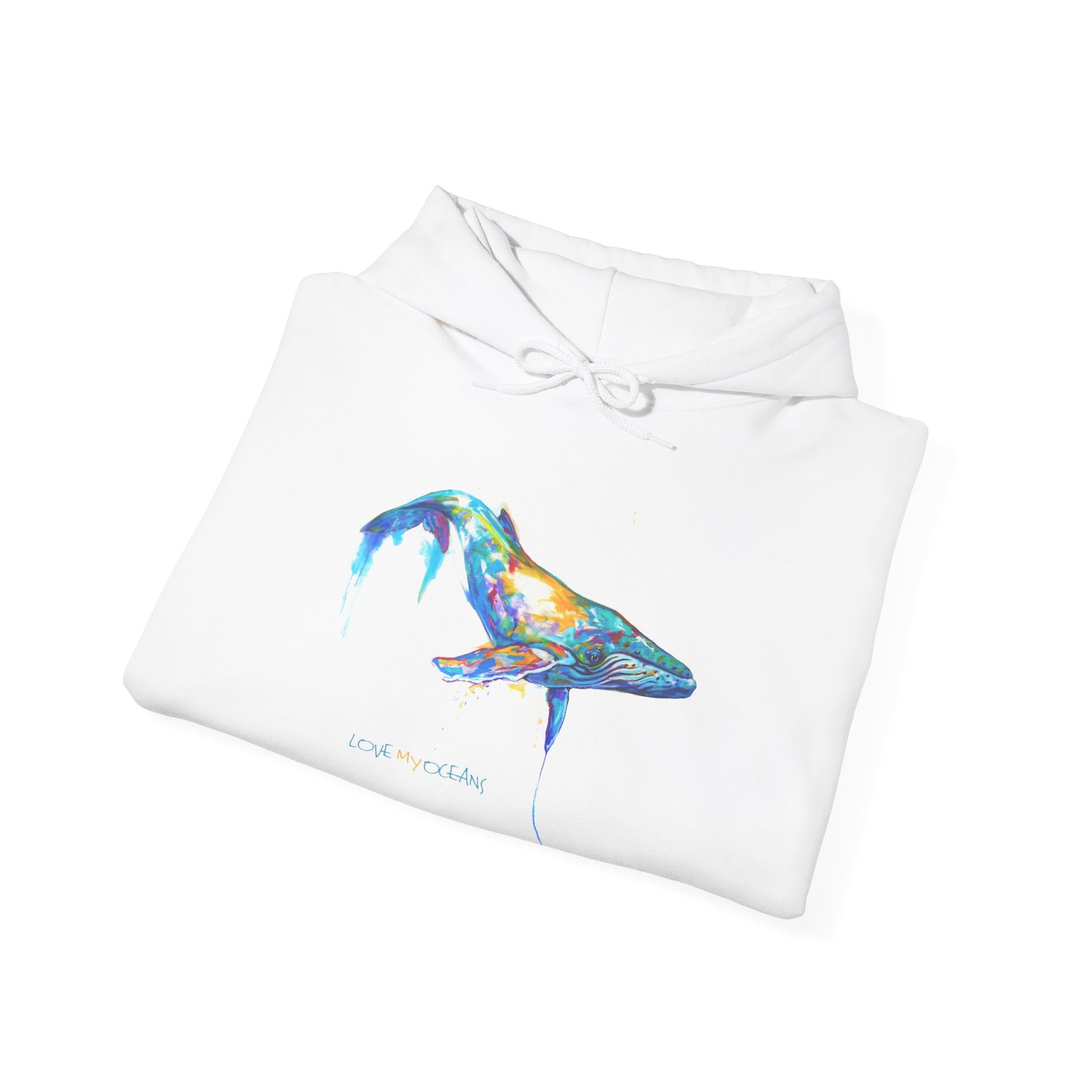 Love My Oceans™ "By a Thread" Humpback Whale Hooded Sweatshirt - Love My Oceans Hoodie