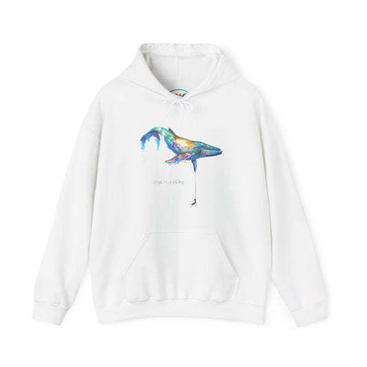 Love My Oceans™ "By a Thread" Humpback Whale Hooded Sweatshirt - Love My Oceans Hoodie