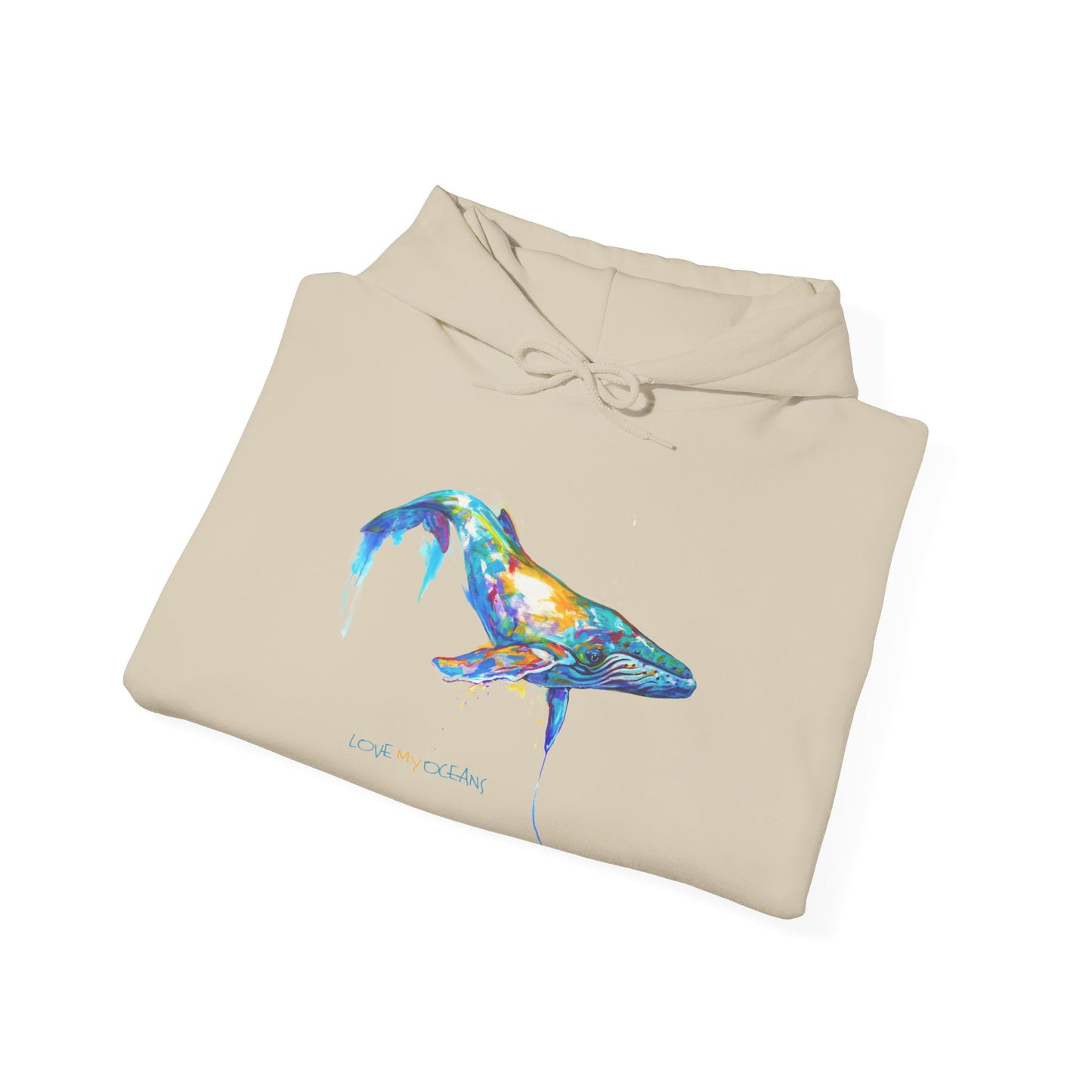 Love My Oceans™ "By a Thread" Humpback Whale Hooded Sweatshirt - Love My Oceans Hoodie