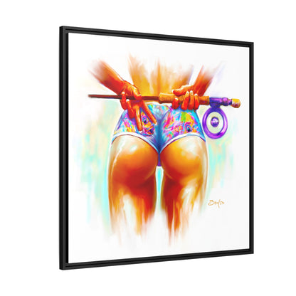 Peace, Love & Fly Fishing — Coastal Pin Up and Permit Framed Art Print by Mike Savlen