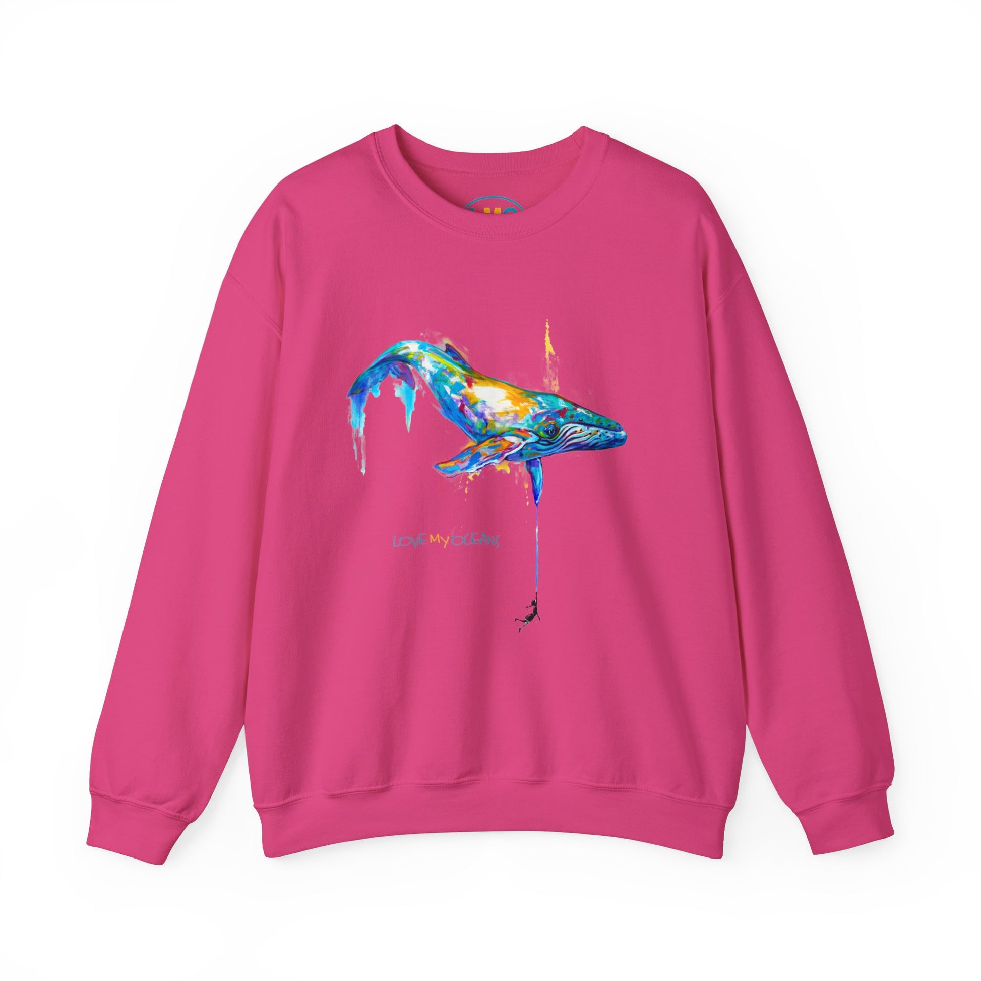 By a Thread - Humpback Whale crewneck sweatshirt - Love My Oceans Sweatshirt