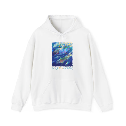 False Albacore | Love My Oceans | Hooded Sweatshirt | Fishing Shirt | Hoodie - Love My Oceans Hoodie