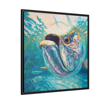 Silver & Sun — Tarpon Framed Canvas Art by Mike Savlen