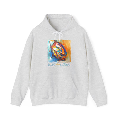 Fire Permit | Love My Oceans | Hooded Sweatshirt | Ocean Apparel | Hoodie - Love My Oceans Hoodie