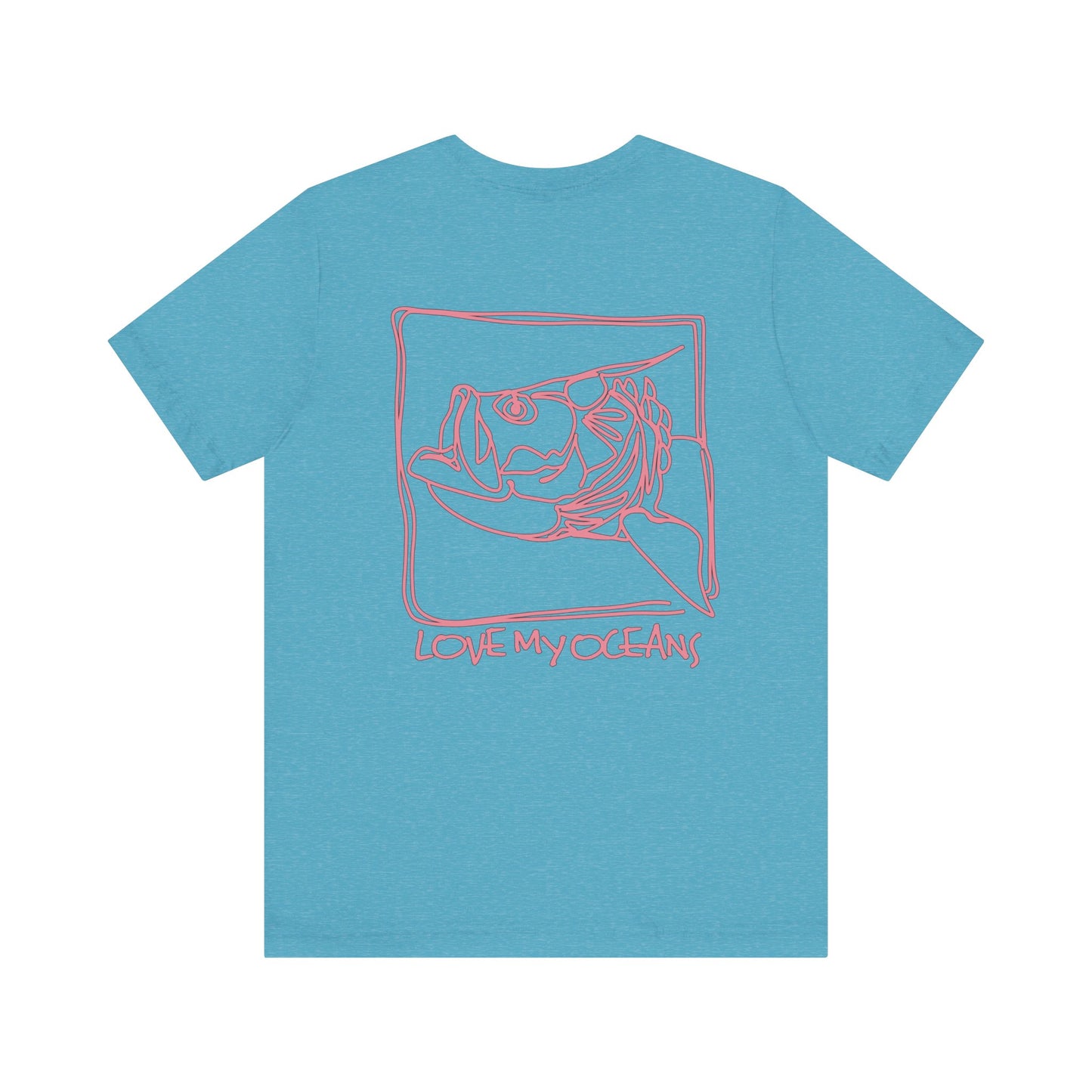 Sketchy Tarpon - Crewneck Tee - Tarpon Angler Shirt - Love My Oceans T-Shirt