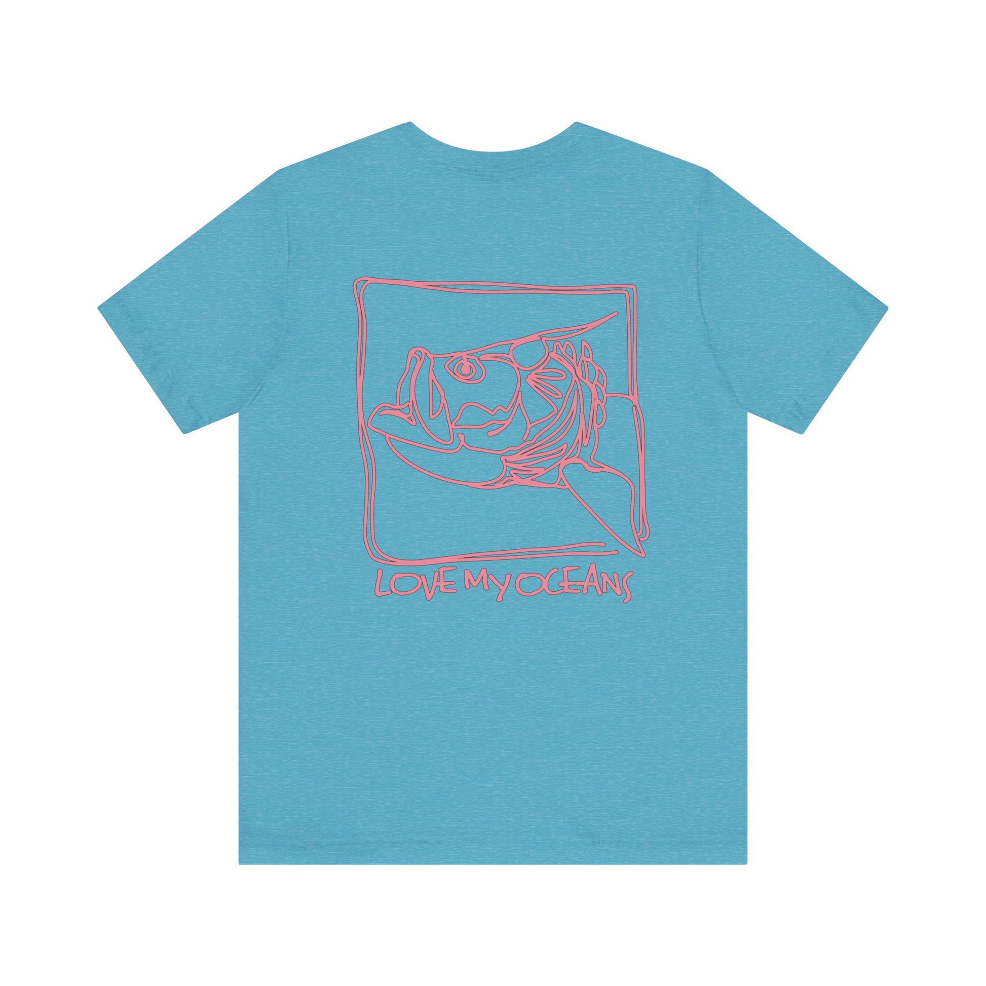 Sketchy Tarpon - Crewneck Tee - Tarpon Angler Shirt - Love My Oceans T-Shirt