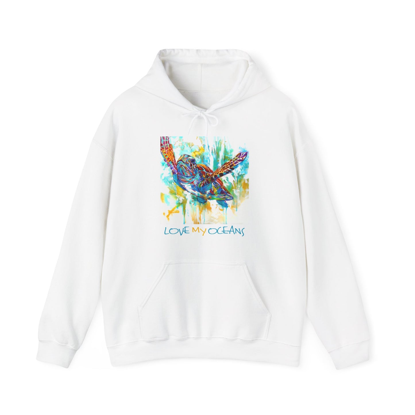 Sea Turtle Hoodie | Hooded Sweatshirt | Marine Life | Love My Oceans - Love My Oceans Hoodie