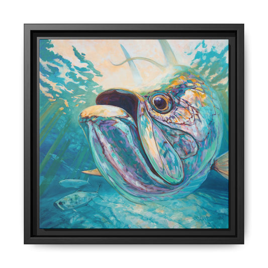 "Silver and Sun" Tarpon Art Print - Love My Oceans Canvas
