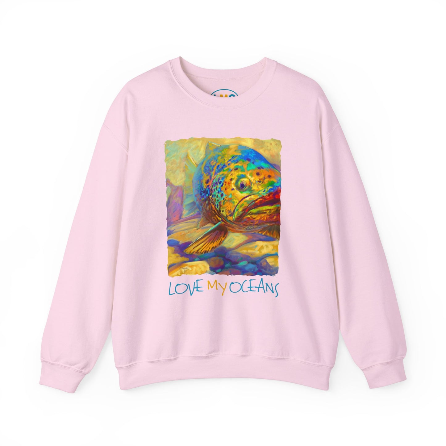 Brown Trout Crewneck Sweatshirt - Love My Oceans - Love My Oceans Sweatshirt