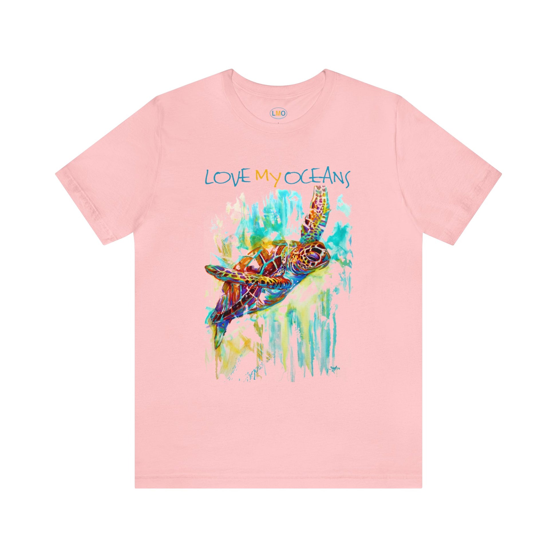 Colorful Sea Turtle | T shirt | Unisex | Beachwear | Coastal Wear | Surfwear - Love My Oceans T-Shirt